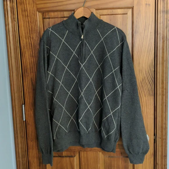 Arrow Men's 1/4 Zip Grey Sweater Sz XXL - Picture 1 of 4